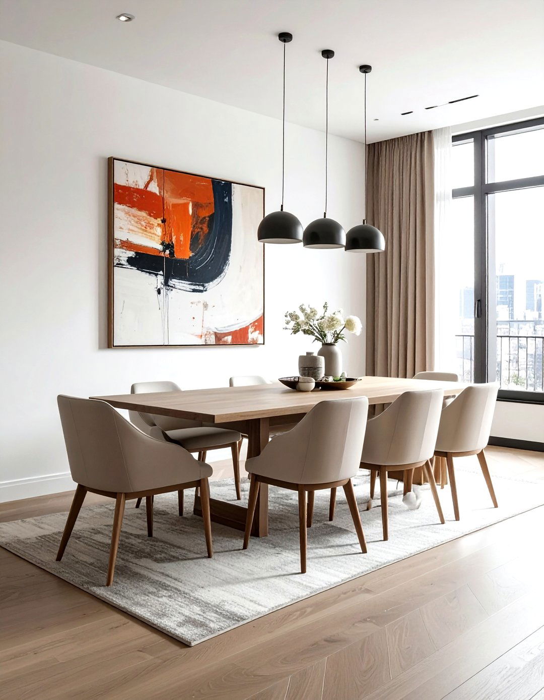 Minimalist Art Dining Room - 30 serene dining room ideas