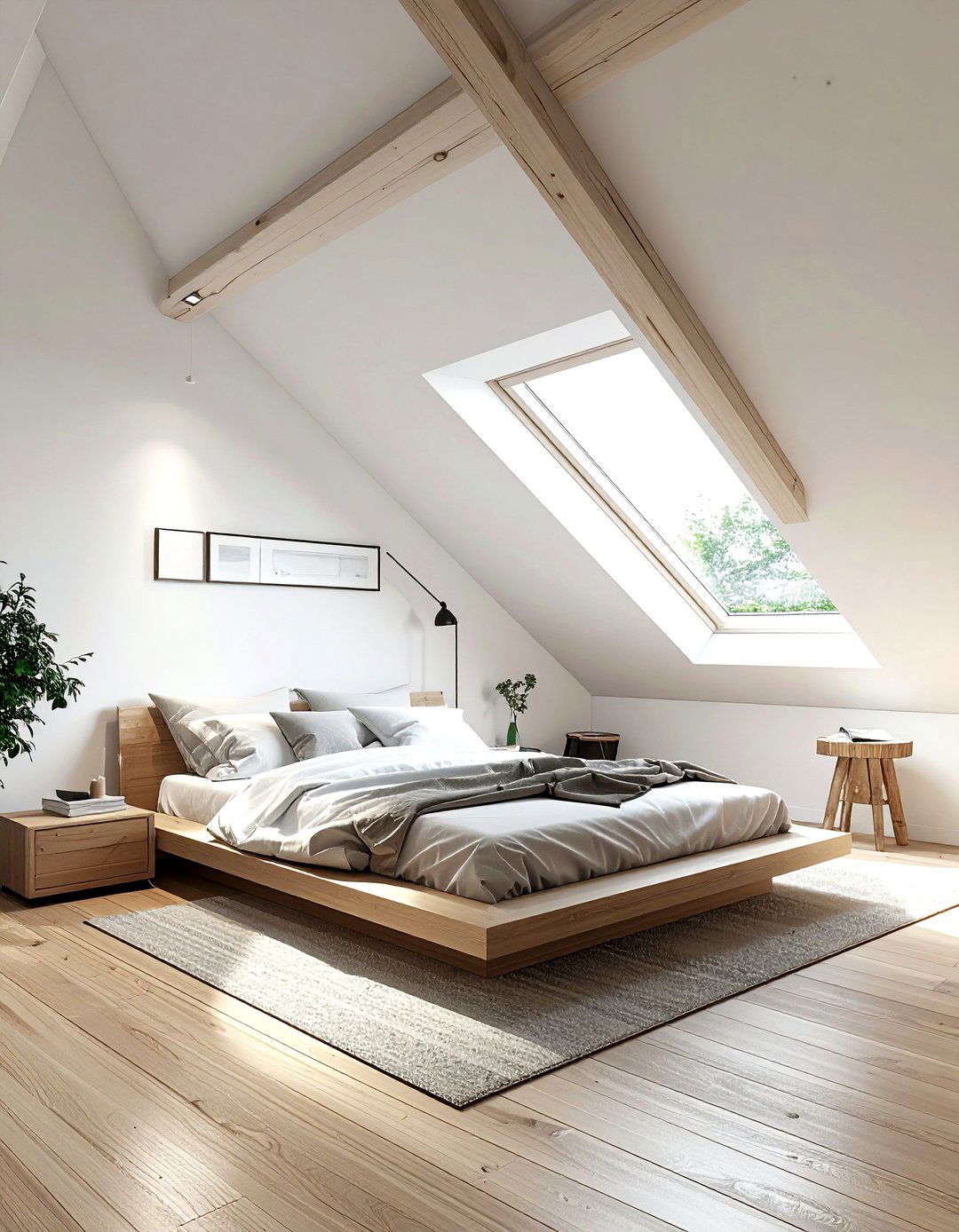 Minimalist Attic Bedroom - 30 minimalist bedroom ideas