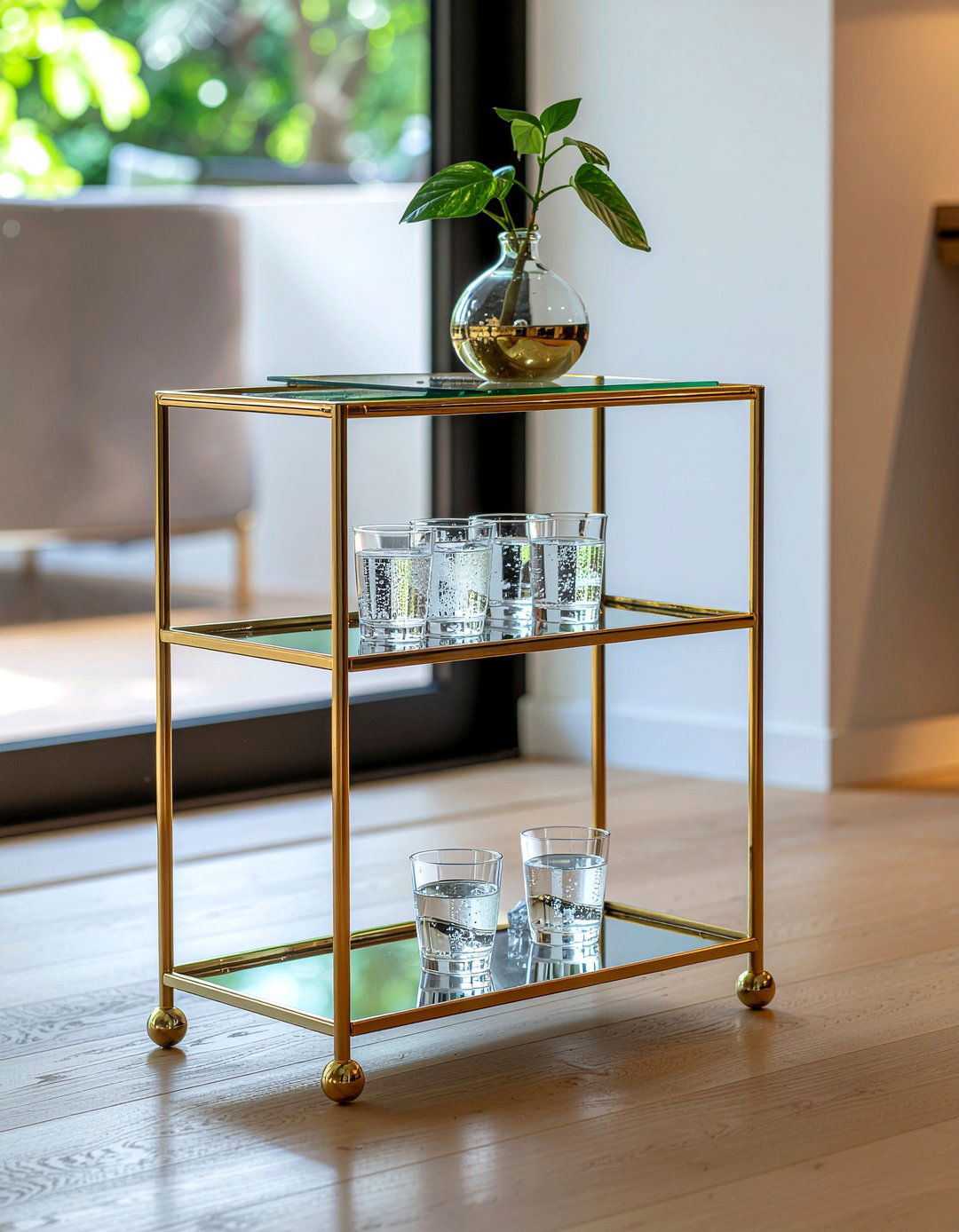 Minimalist Bar Cart - 30 dining room essentials
