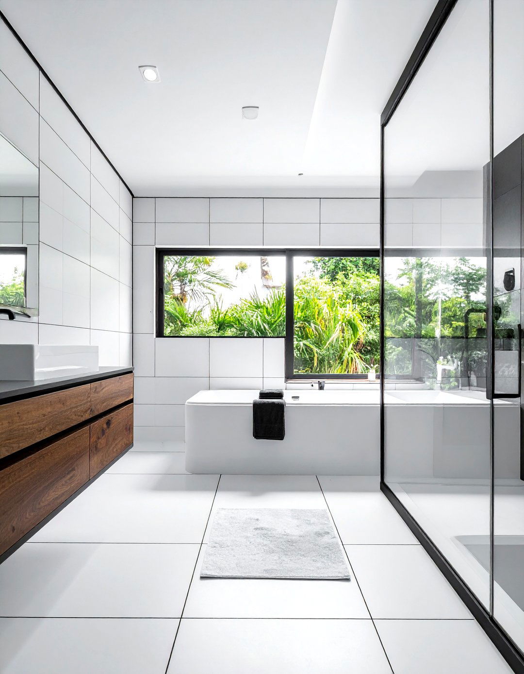 Minimalist Bathroom Black Grout - 30 black grout bathroom ideas