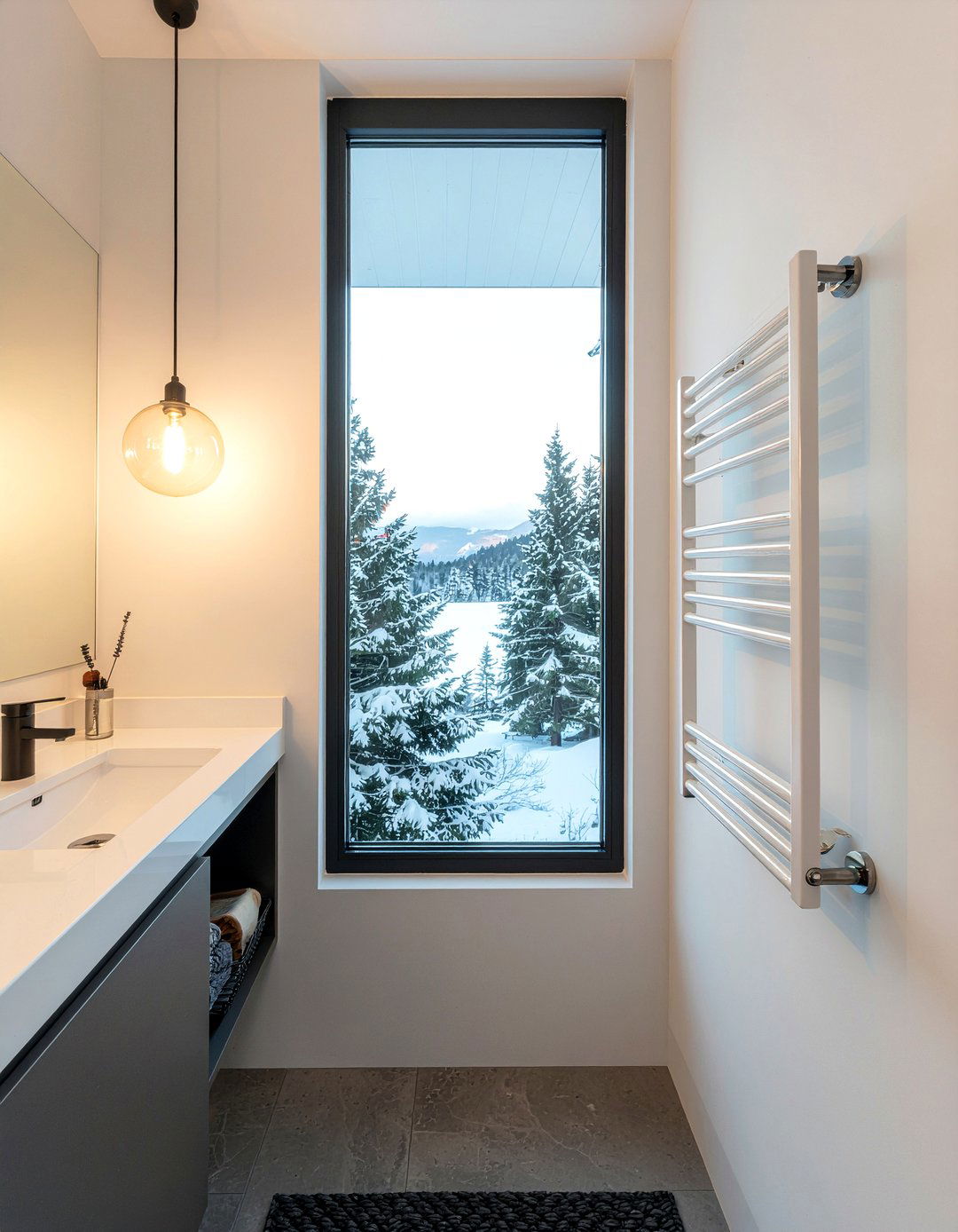 Minimalist Bathroom Lighting - 30 Scandinavian bathroom ideas