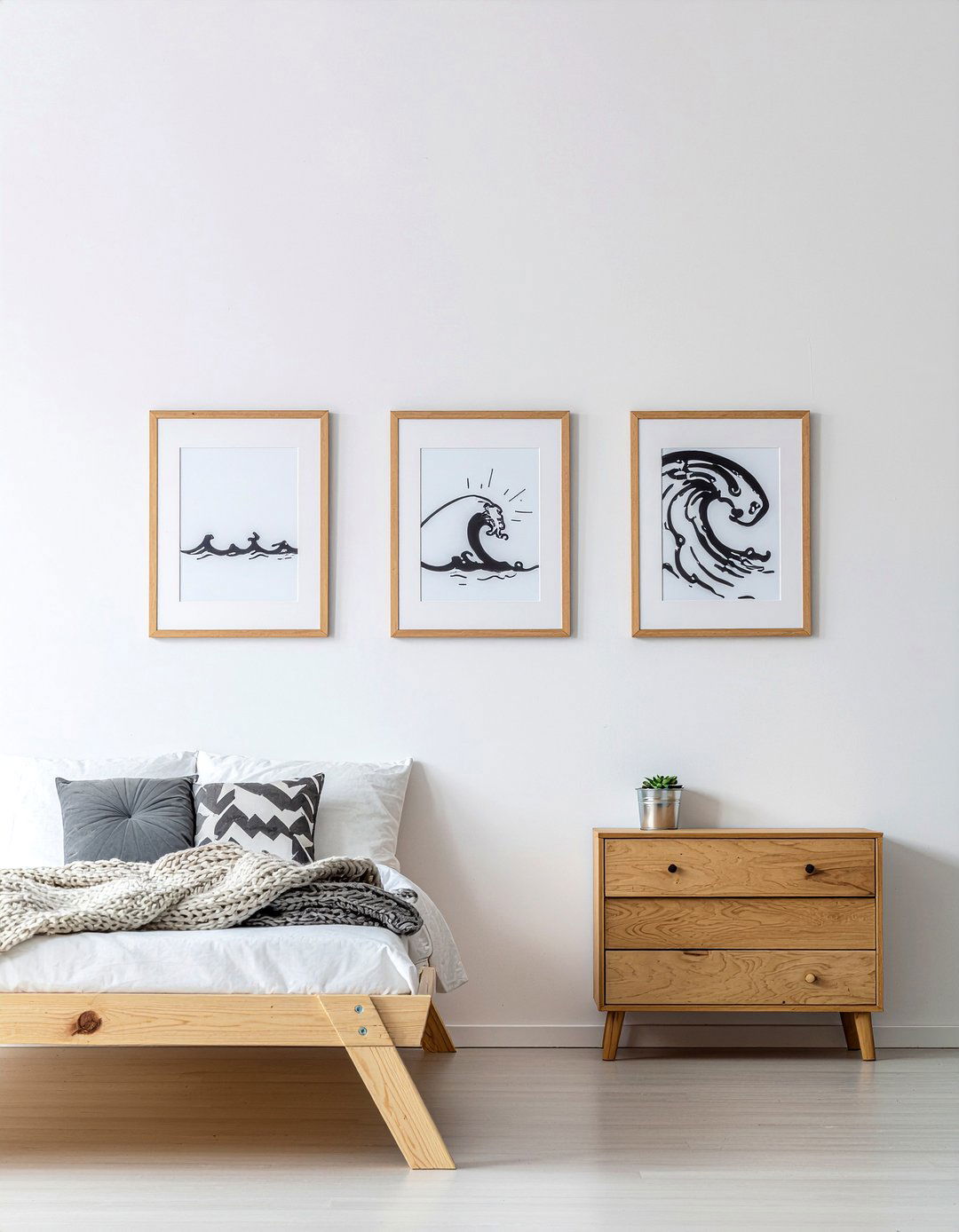 Minimalist Beach Art - 30 surfing bedroom ideas