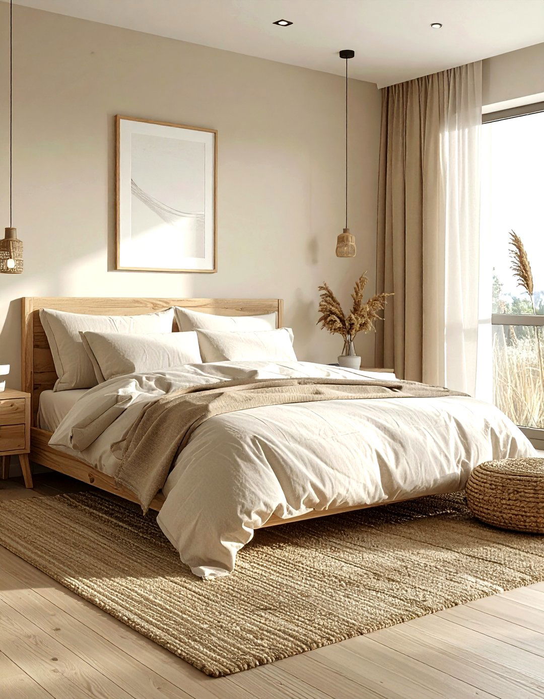 Minimalist Beige Bedroom Linen Bedding - 30 minimalist beige bedroom ideas