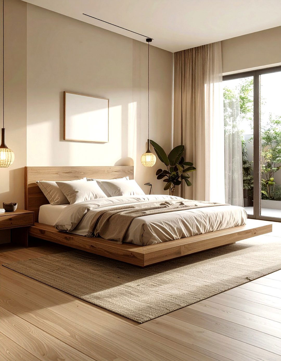 Minimalist Beige Bedroom Low Profile Bed - 30 minimalist beige bedroom ideas
