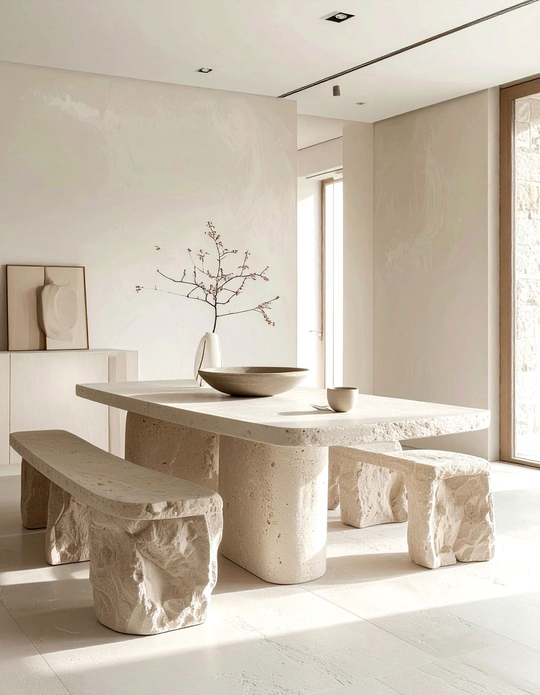 Minimalist Beige Dining Room - 30 beige dining room ideas