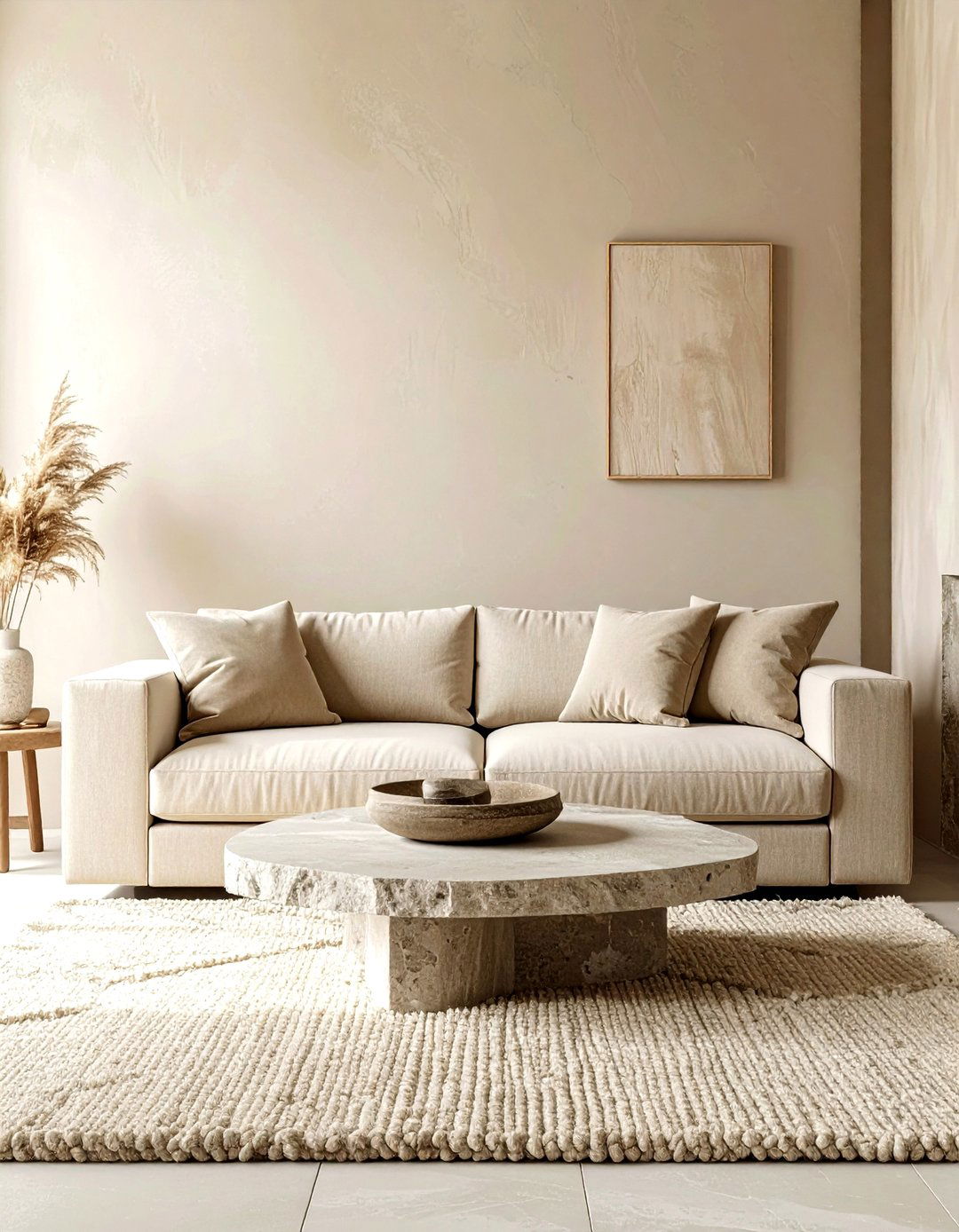 Minimalist Beige Living Room - 30 living room beige walls