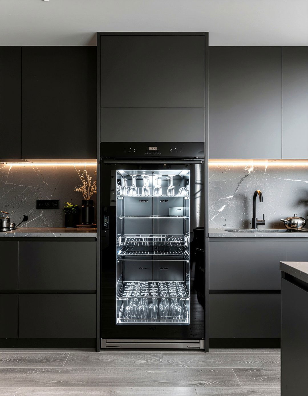 Minimalist Beverage Refrigerator Setup - 30 beverage refrigerator kitchen ideas