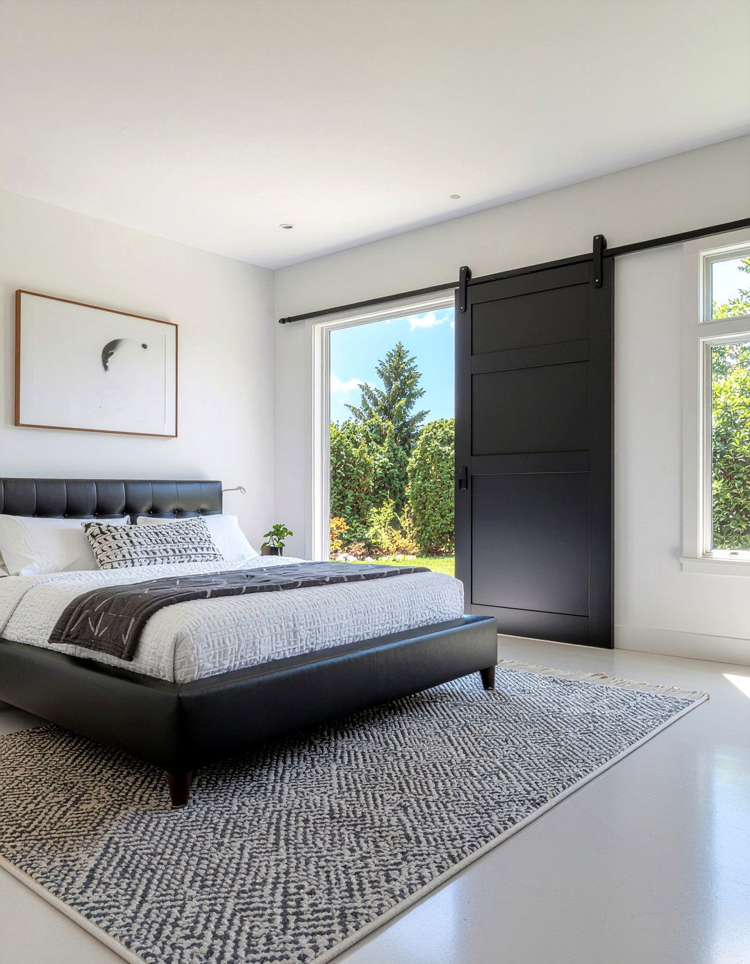 Minimalist Black Barn Door - 30 bedroom barn doors