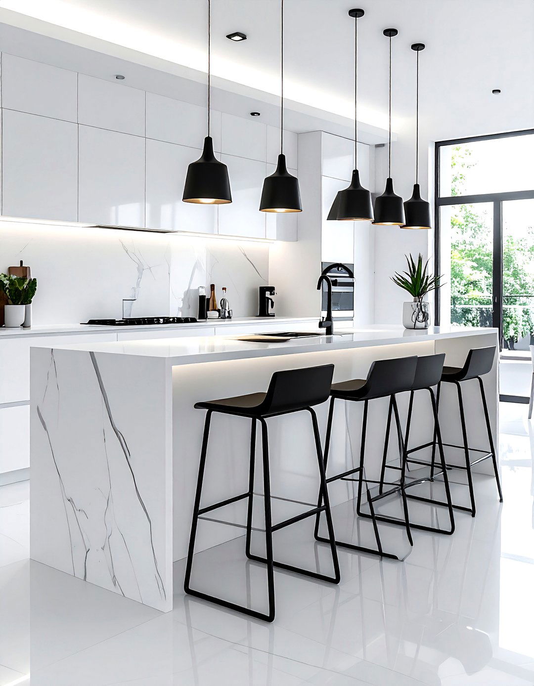 Minimalist Black Counter Stool - 30 counter stool kitchen ideas