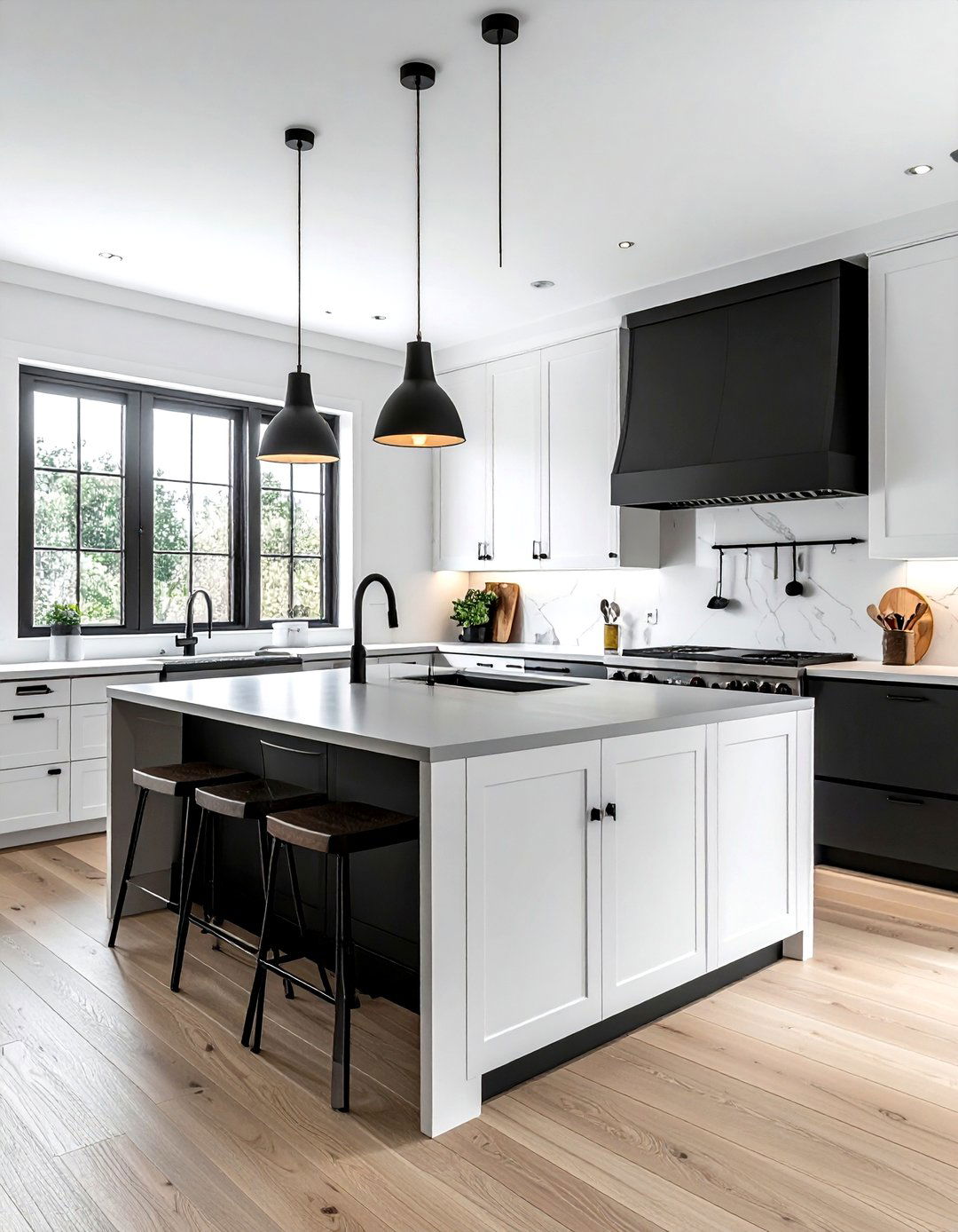 Minimalist Black Kitchen Accents - 30 zen kitchen ideas