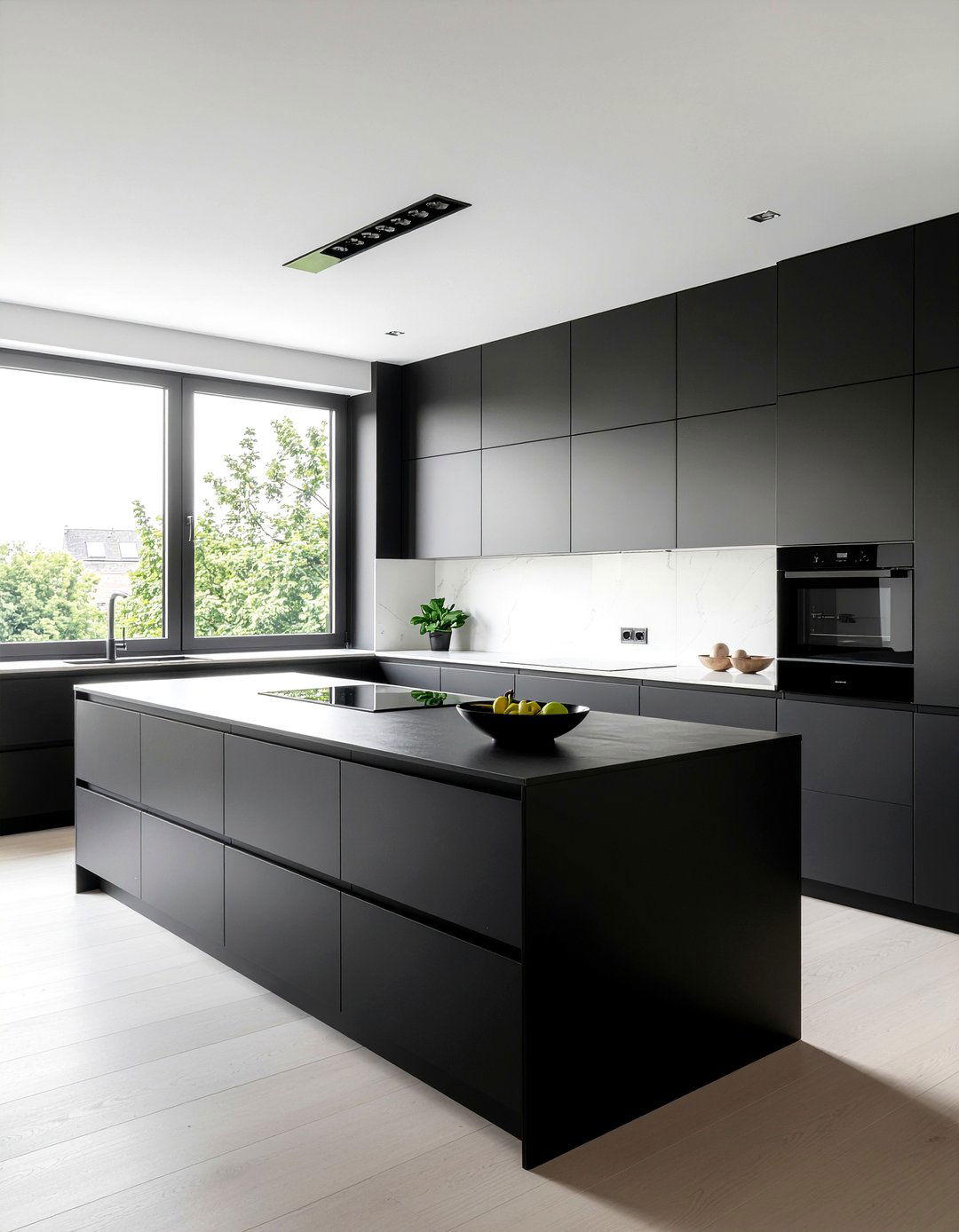 Minimalist Black Kitchen - 30 all black kitchen ideas