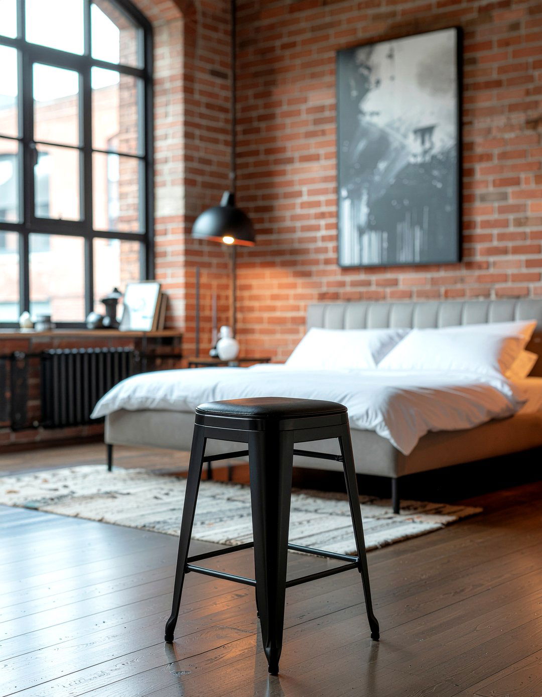 Minimalist Black Stool - 30 bedroom vanity stools