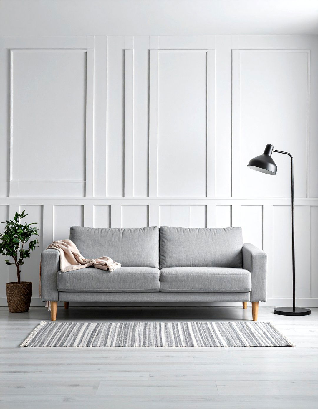 Minimalist Board And Batten - 30 living room board and batten ideas