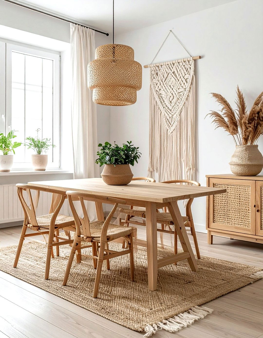 Minimalist Boho Dining Room - 30 Bohemian dining room ideas