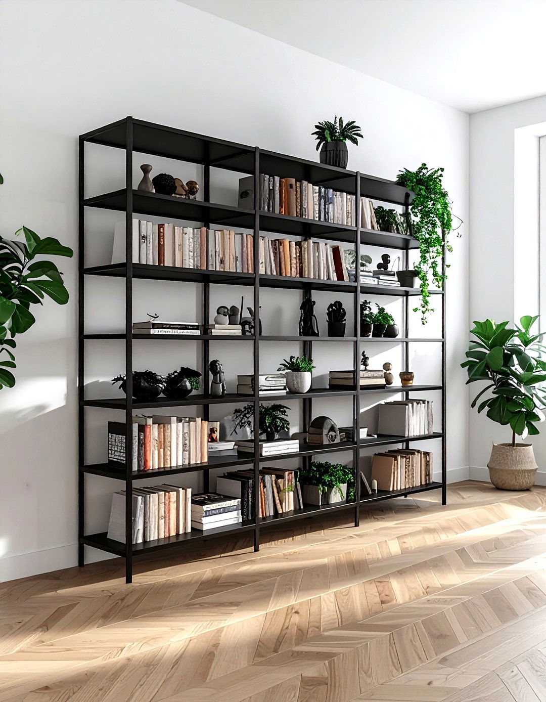 Minimalist Bookshelf - 30 living room modern furniture ideas