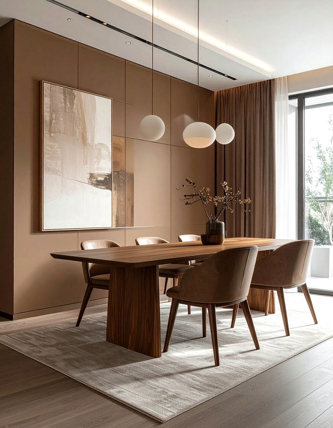Minimalist Brown Aesthetic - 30 brown dining room ideas
