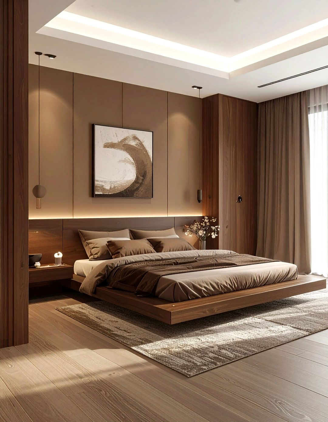 Minimalist Brown Bedroom - 30 brown bedroom ideas