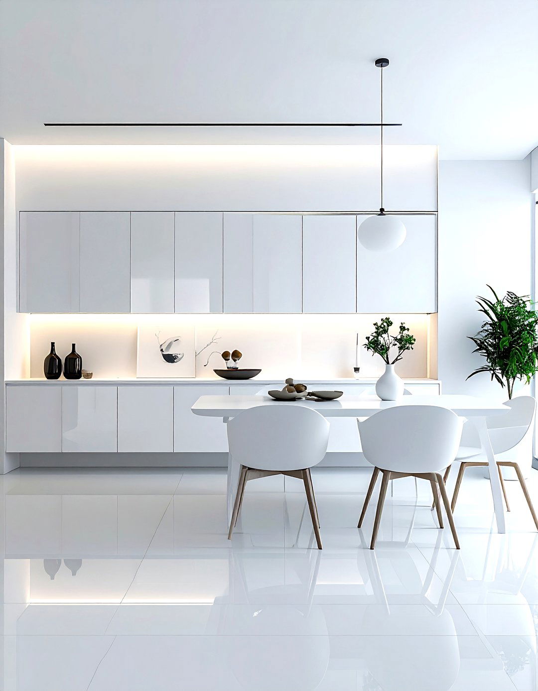 Minimalist Buffet - 30 mid-century buffet dining room ideas