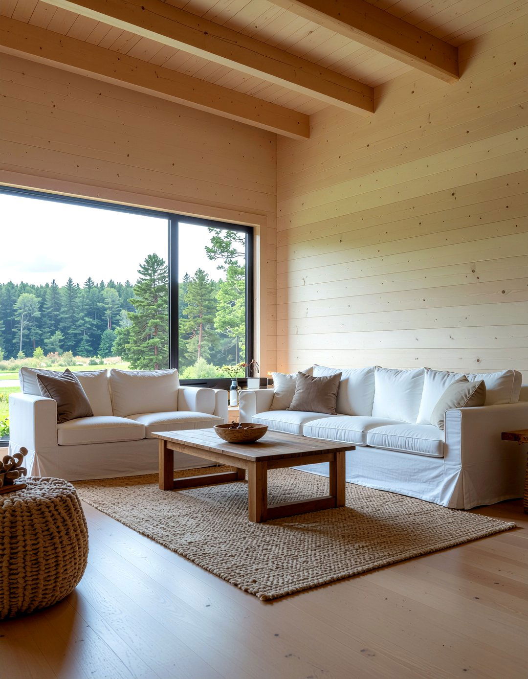 Minimalist Cabin - 30 cabin style living room ideas