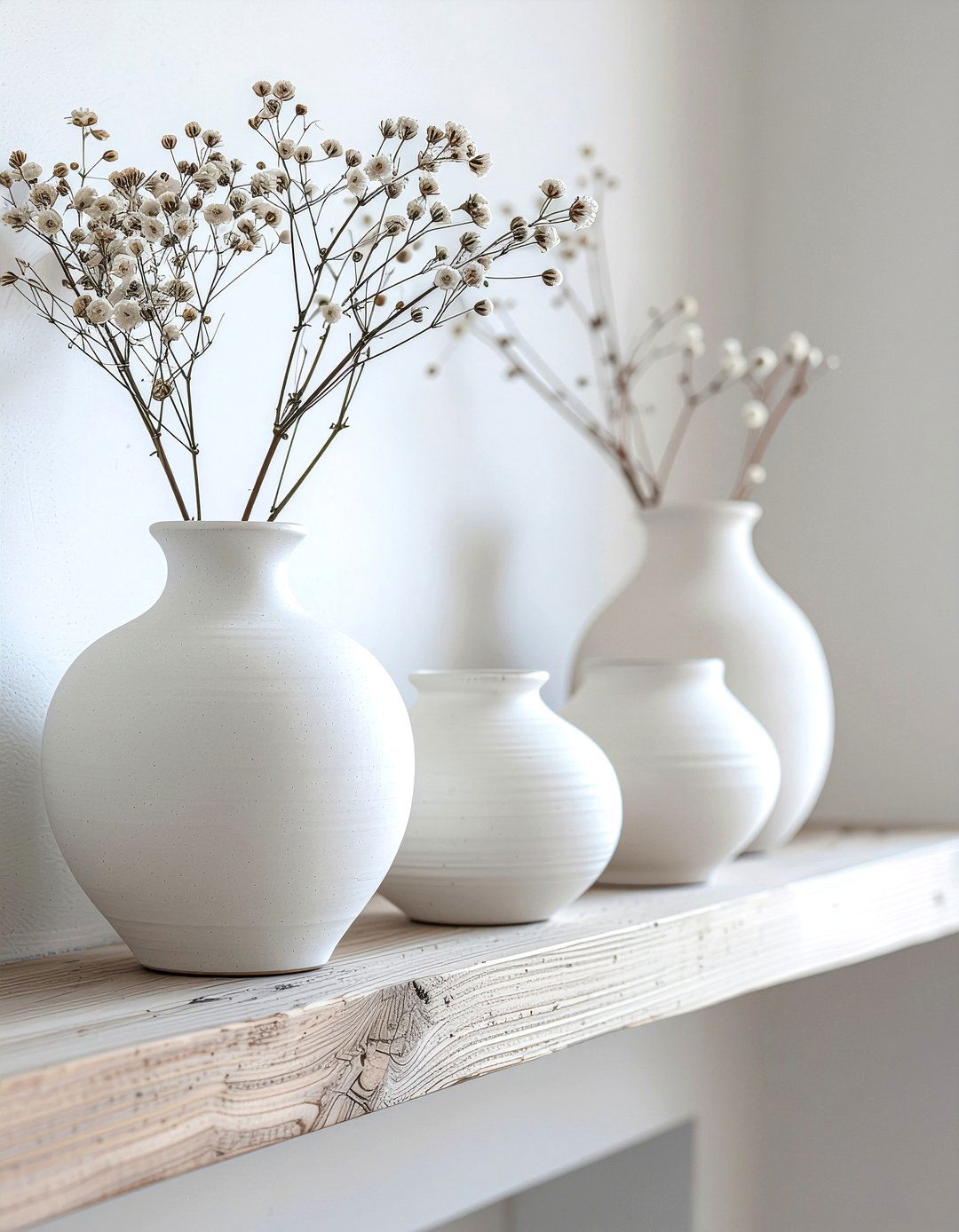 Minimalist Ceramic Pottery - 30 everyday mantel ideas