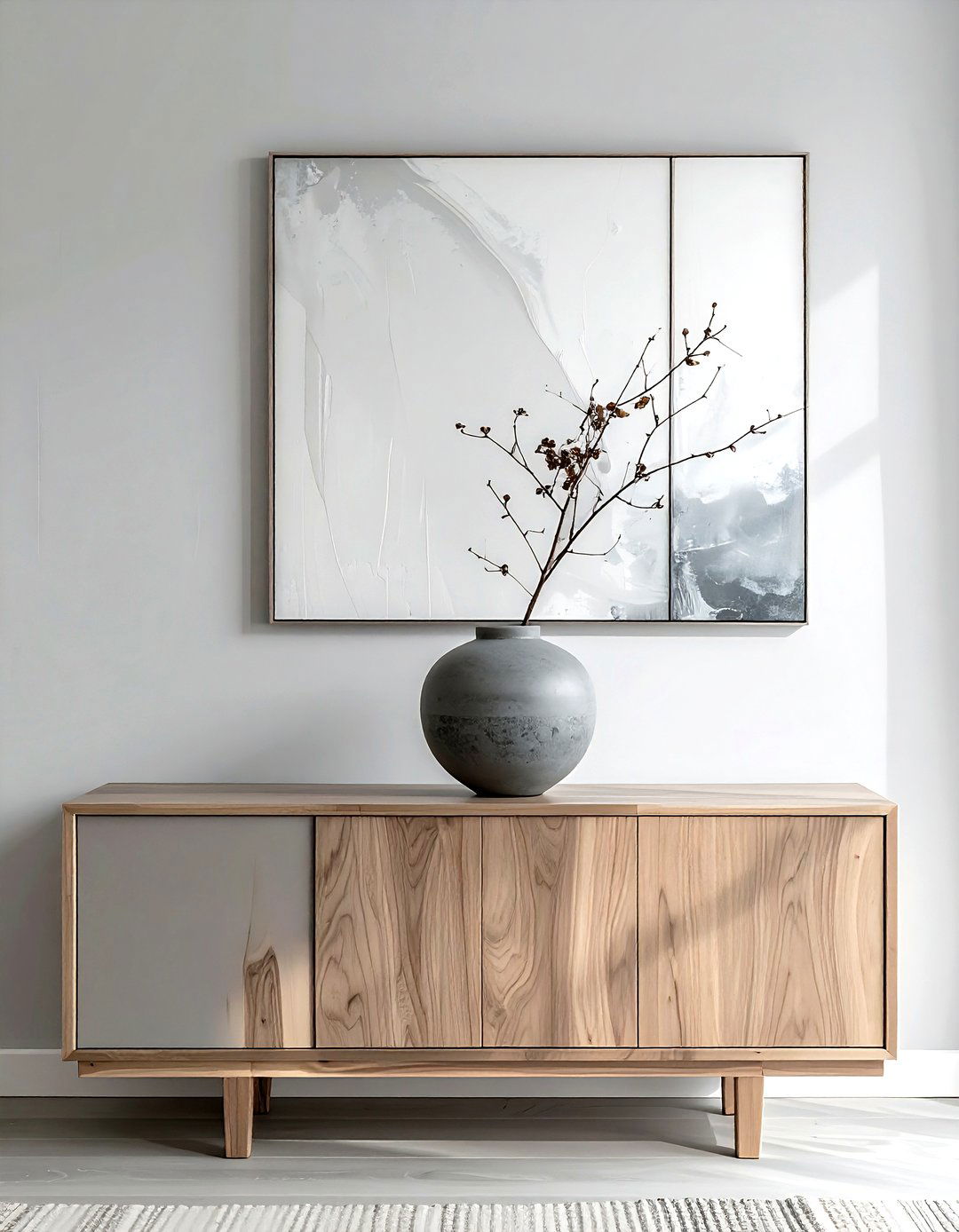 Minimalist Ceramic Vase - 30 grey dining room accessories ideas