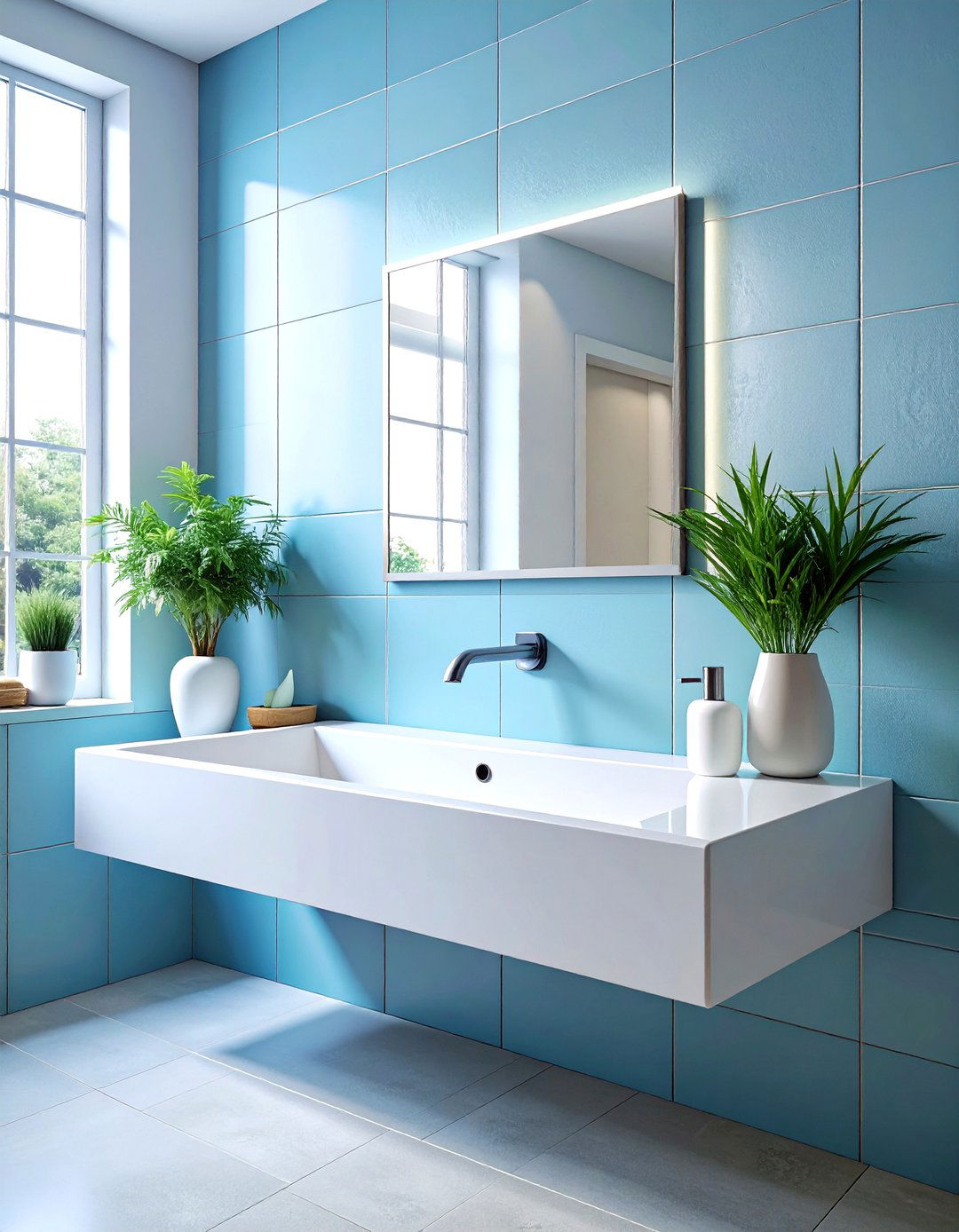 Minimalist Ceramic Wall Basin - 30 wall-mounted sink ideas