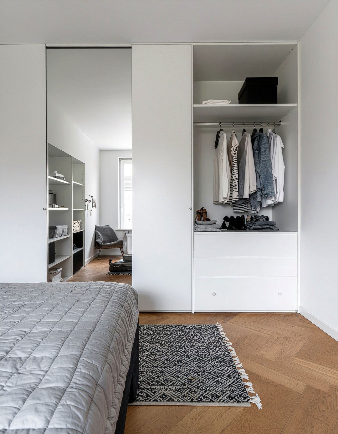 Minimalist Closet - 30 bedroom closet ideas