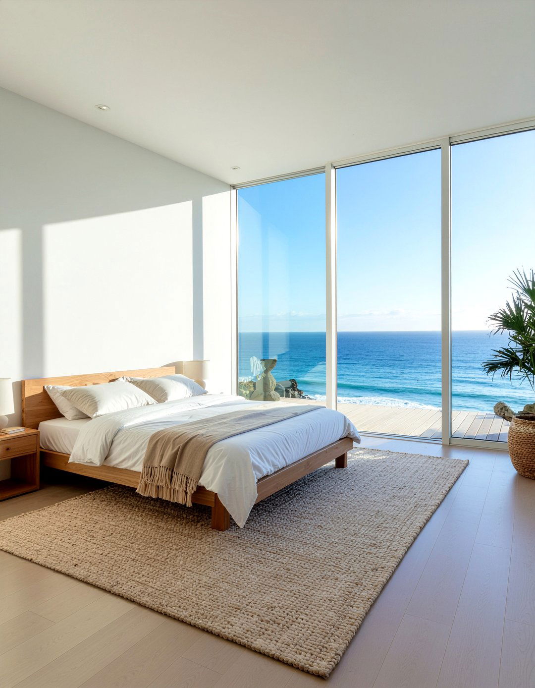 Minimalist Coastal Bedroom - 30 beach house bedroom ideas