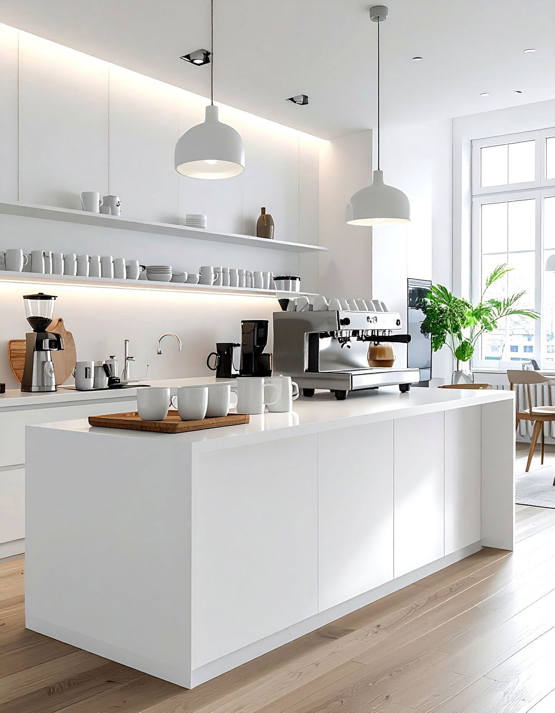 Minimalist Coffee Bar - 30 dining room bar ideas