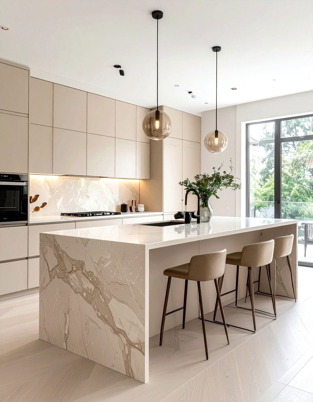 Minimalist Cream Kitchen - 30 cream kitchen decor ideas