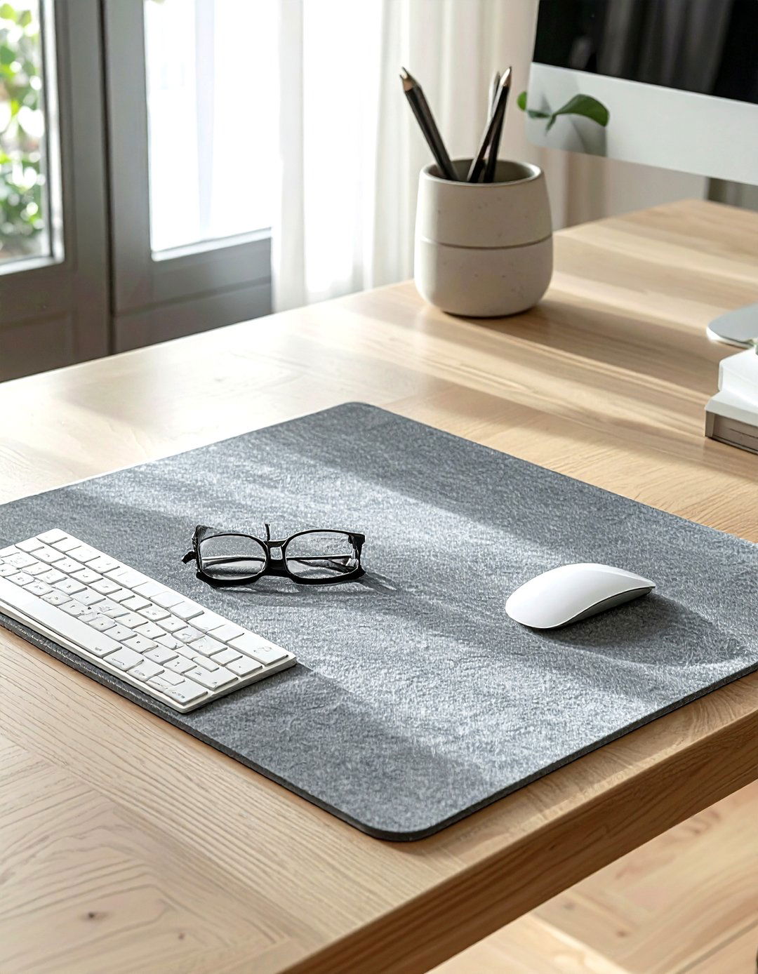 Minimalist Desk Mat - 30 desk organization ideas