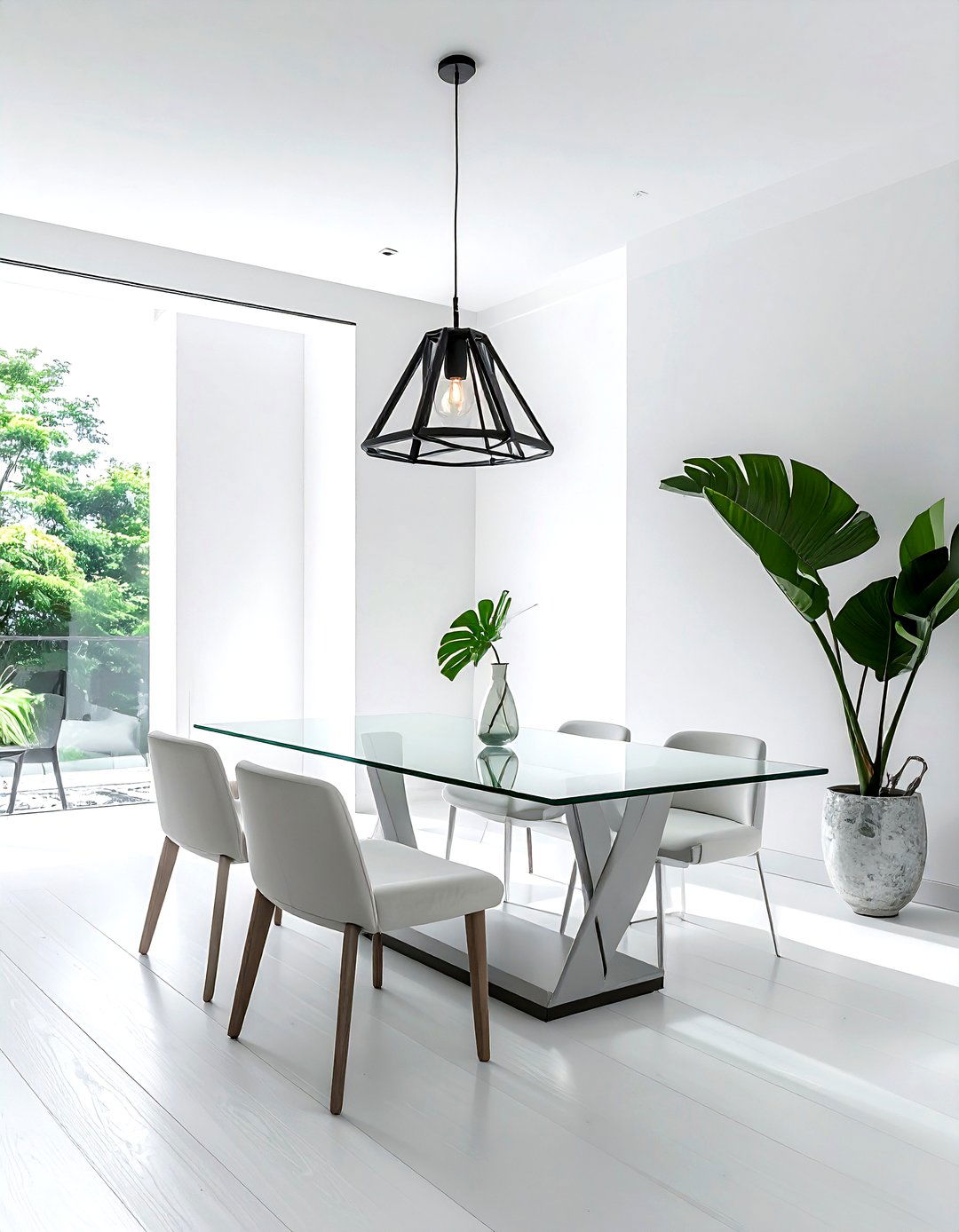 Minimalist Dining Room - 30 lantern chandelier dining room ideas