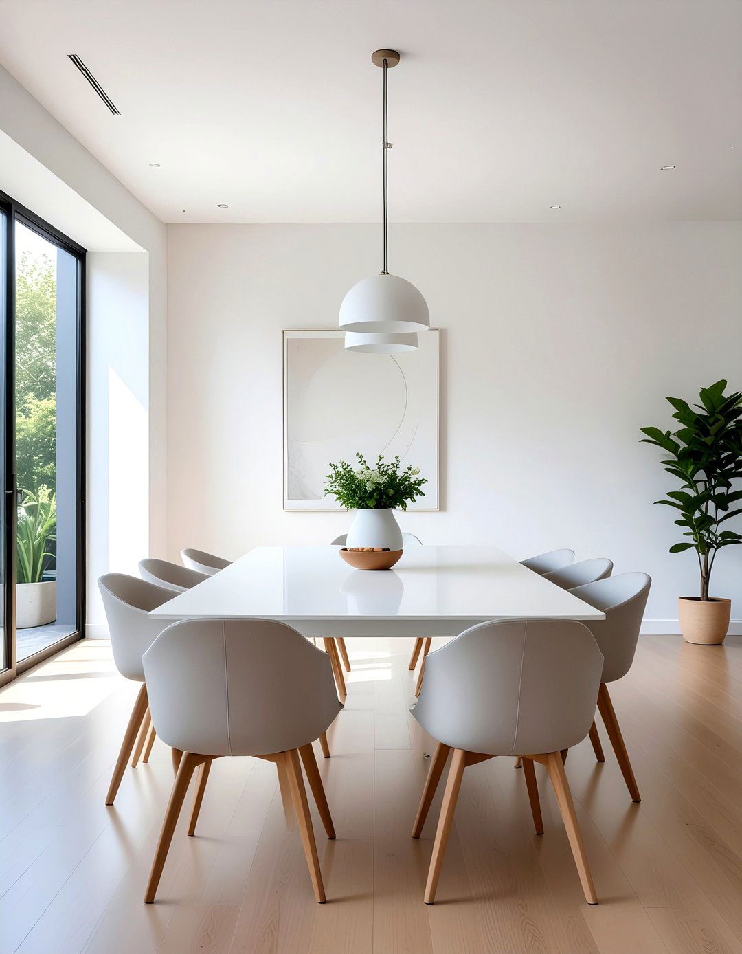 Minimalist Dining Room - 30 light dining room ideas