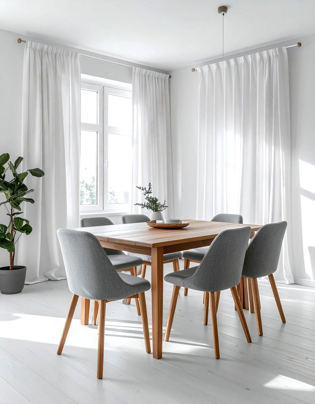 Minimalist Dining Room Curtains - 30 dining room curtain ideas