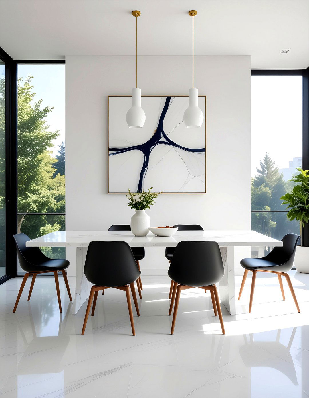 Minimalist Dining Room Decor - 30 custom home dining room ideas