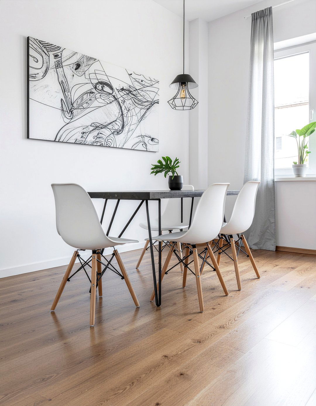 Minimalist Dining Space - 30 dining room layout ideas