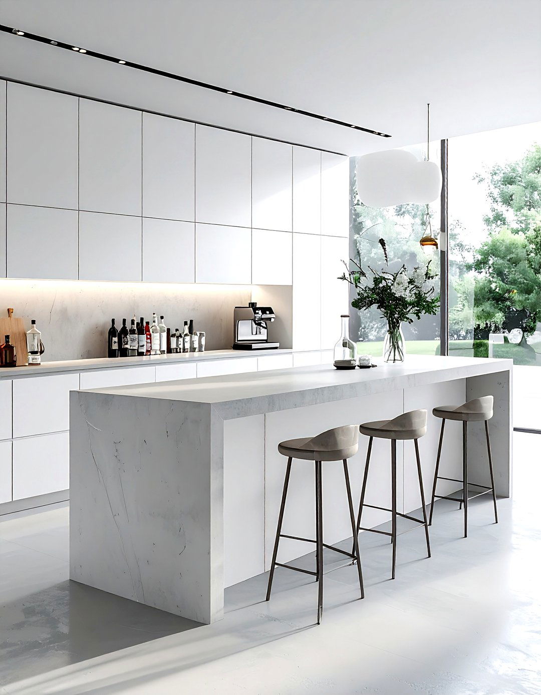 Minimalist Dry Bar - 30 dining room dry bar ideas