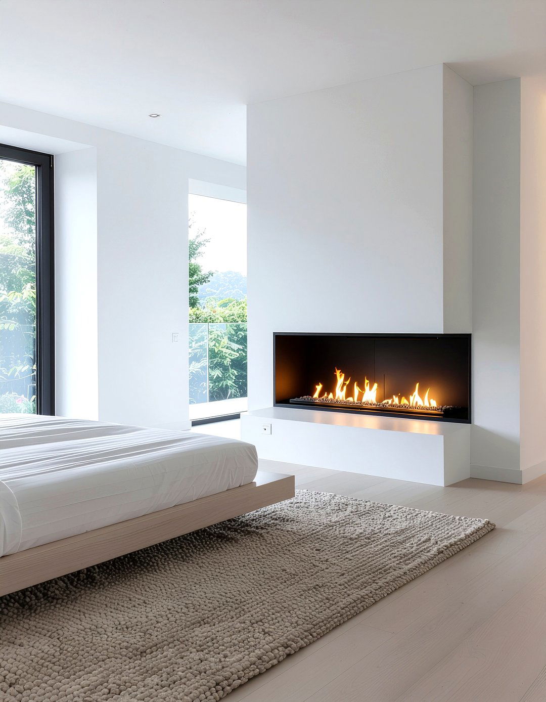 Minimalist Electric Fireplace Bedroom - 30 bedroom electric fireplace ideas