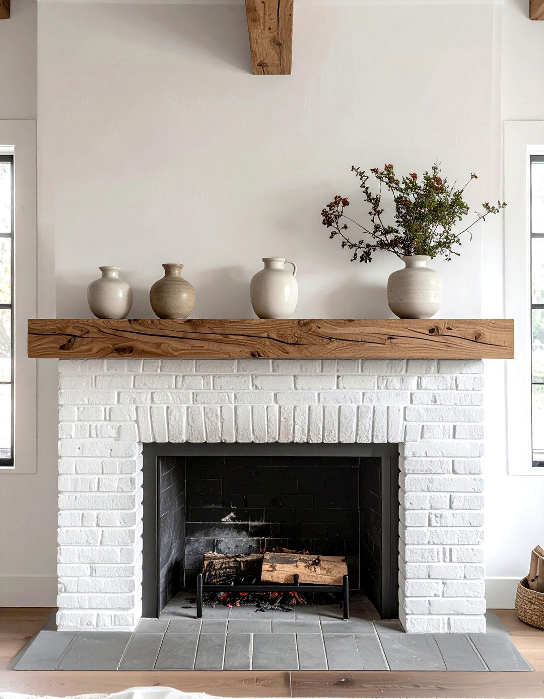 Minimalist Fireplace Mantel - 30 decor upgrade ideas