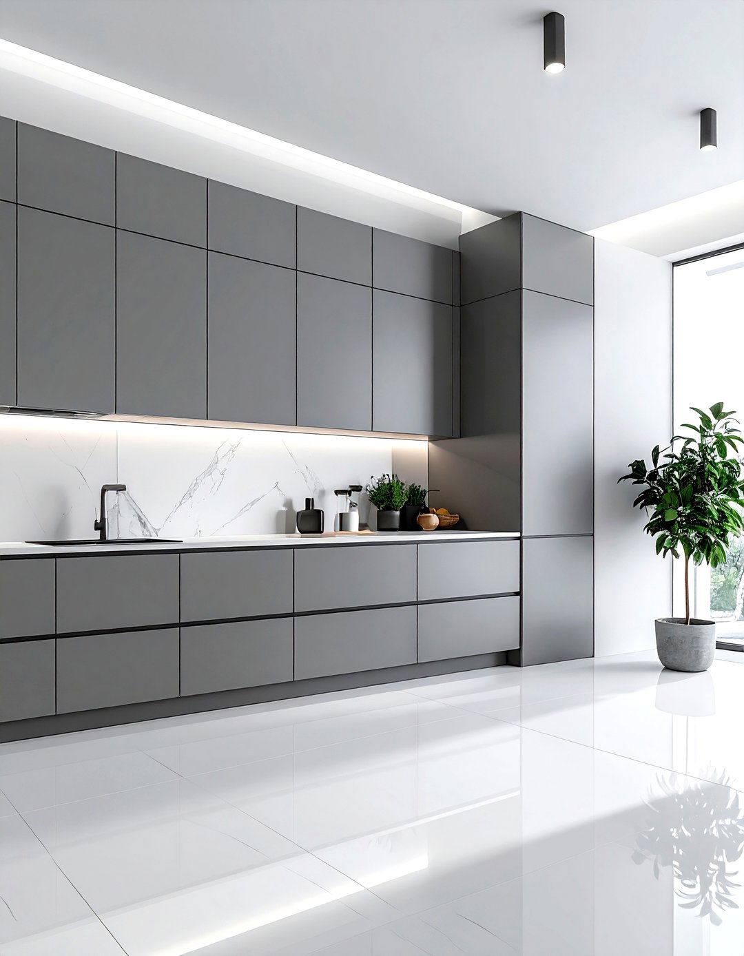 Minimalist Flat Paneling - 30 kitchen paneling ideas