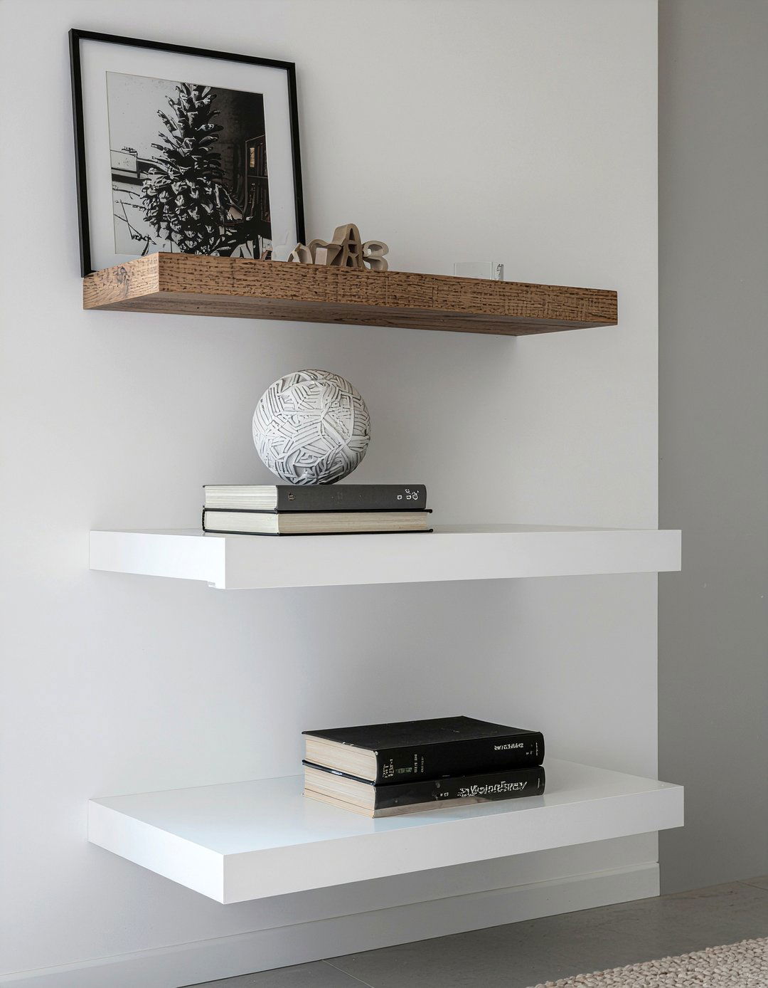Minimalist Floating Shelf - 30 bedroom bookshelf ideas