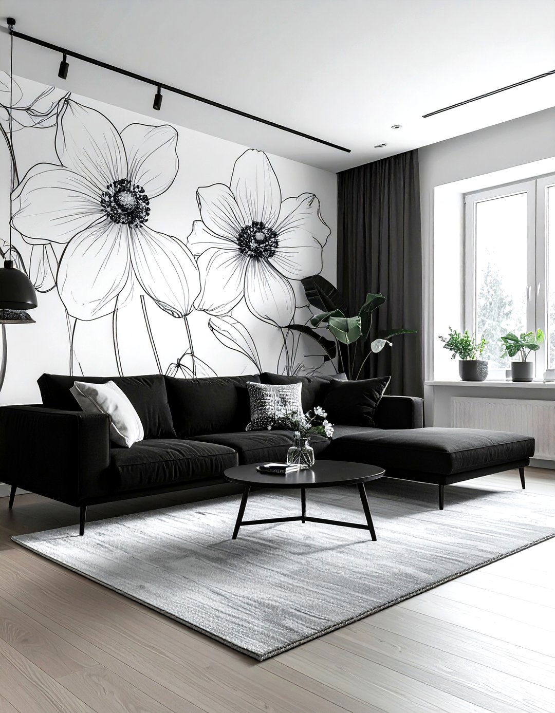 Minimalist Floral Wallpaper - 30 living room floral wallpapers