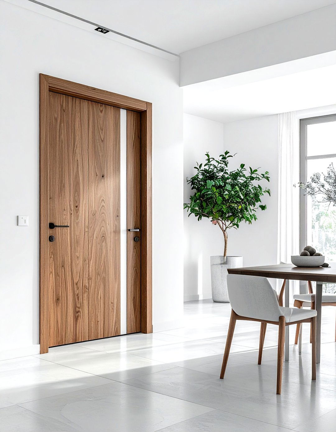 Minimalist Frameless Doors - 30 dining room door ideas