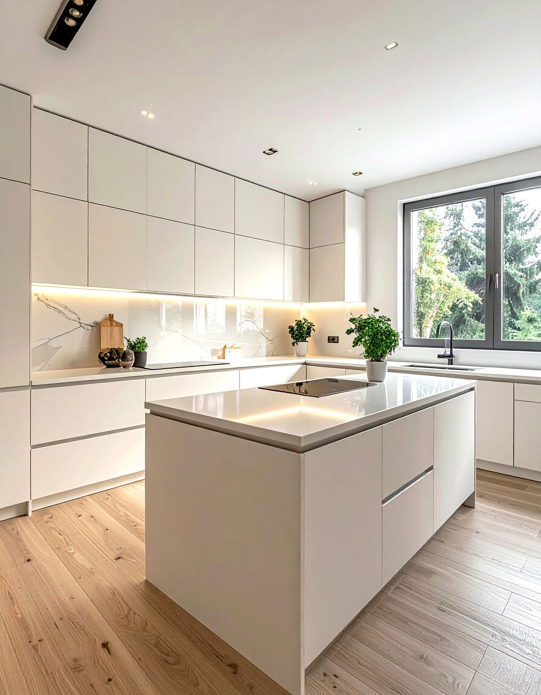 Minimalist G shaped kitchen - 30 G-shaped kitchen ideas