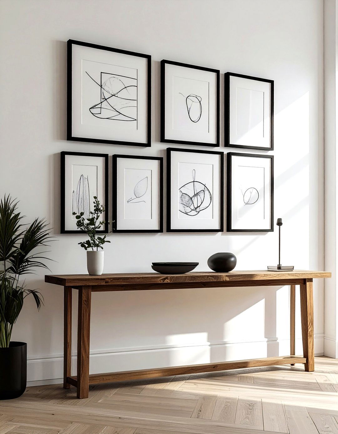 Minimalist Gallery Wall - 30 simple decor change ideas