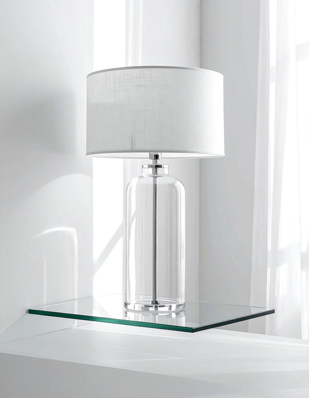 Minimalist Glass Lamp - 30 living room table lamp styling