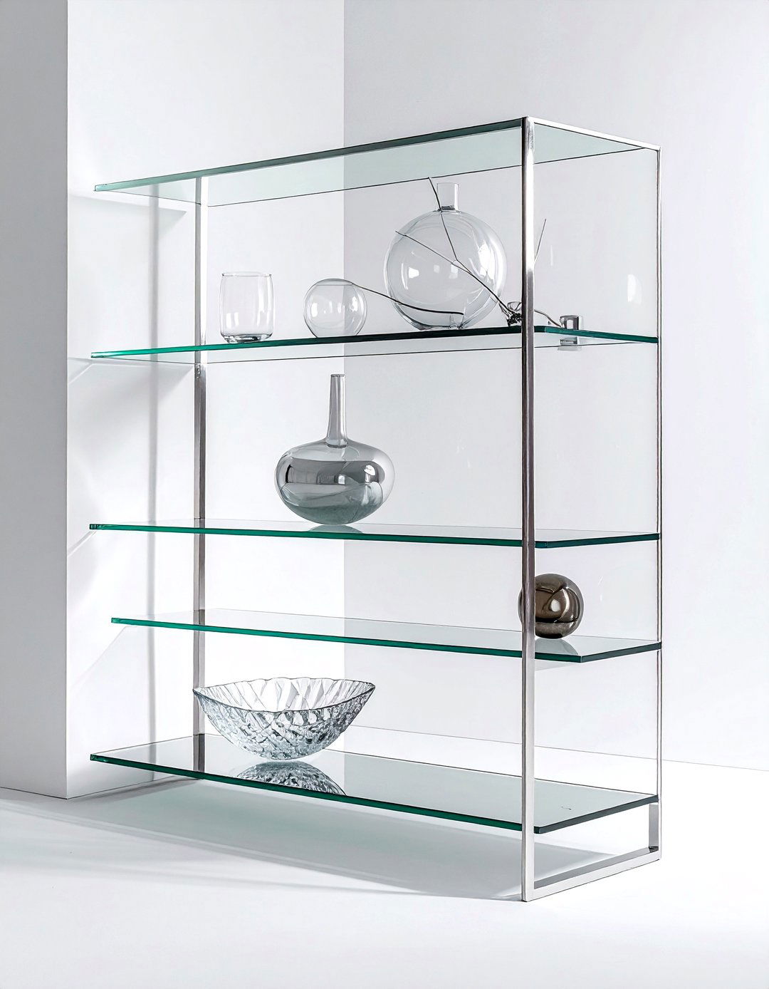 Minimalist Glass Shelving