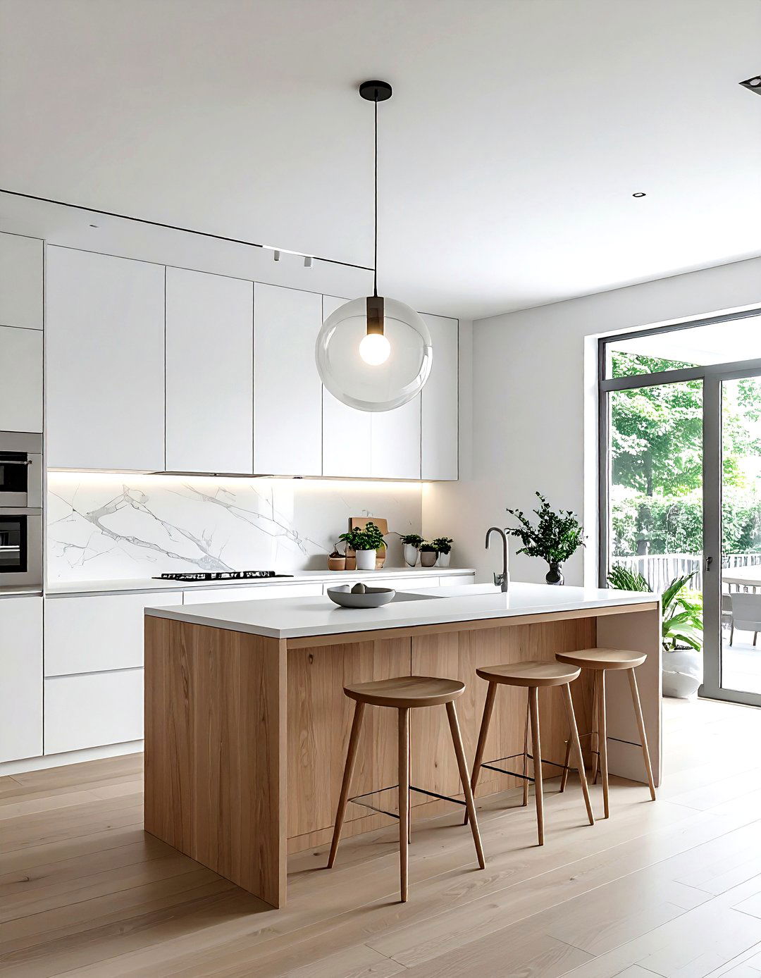 Minimalist Globe Pendant Light - 30 globe pendant kitchen ideas