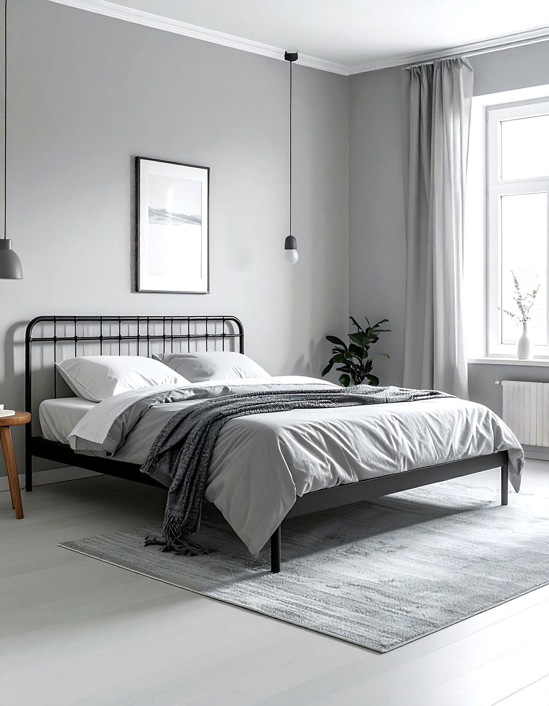 Minimalist Gray Bedroom - 30 gray bedroom ideas