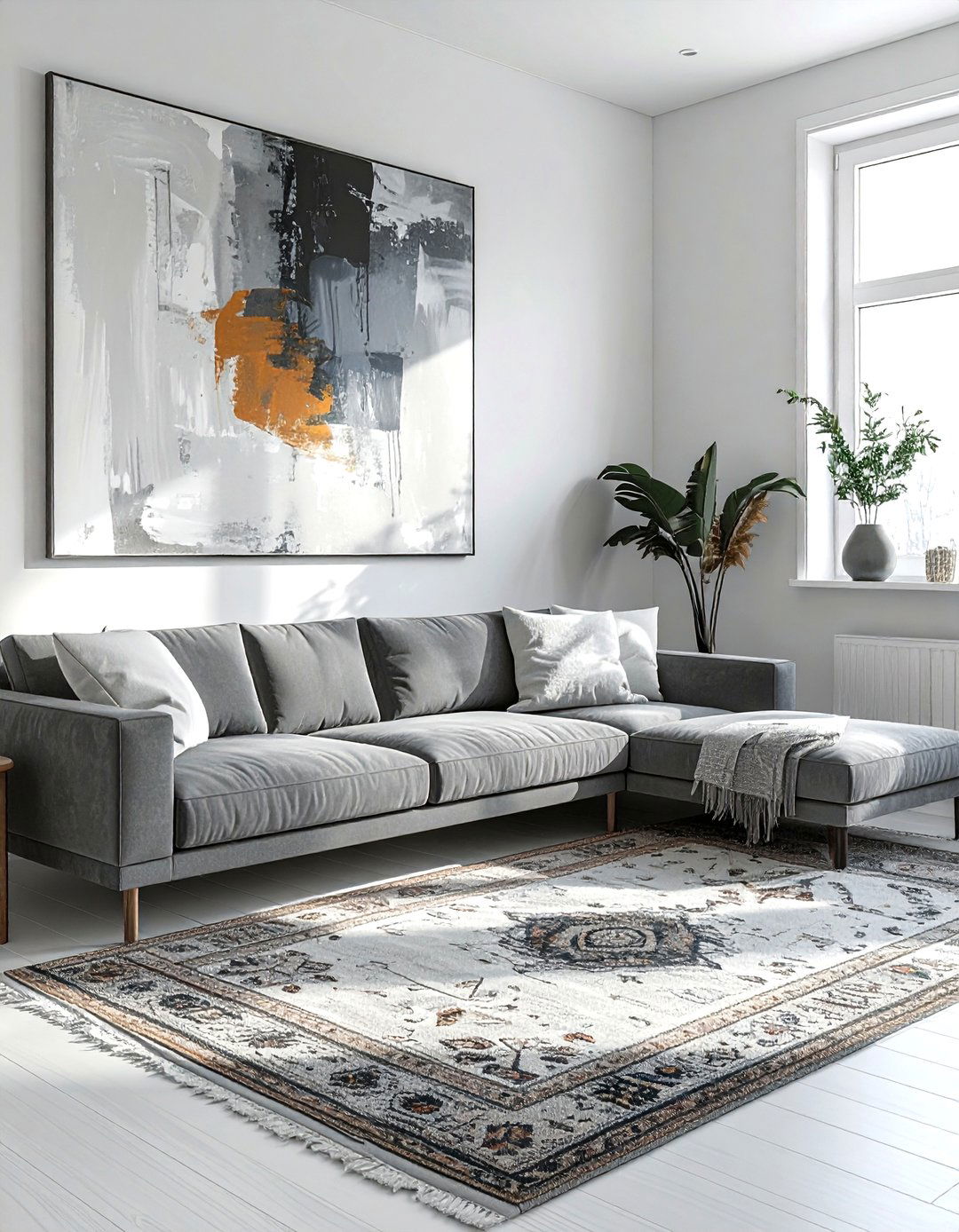 Minimalist Gray Bohemian Living Room - 30 bohemian gray living room ideas